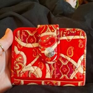 Vera Bradley Red Paisley Wallet